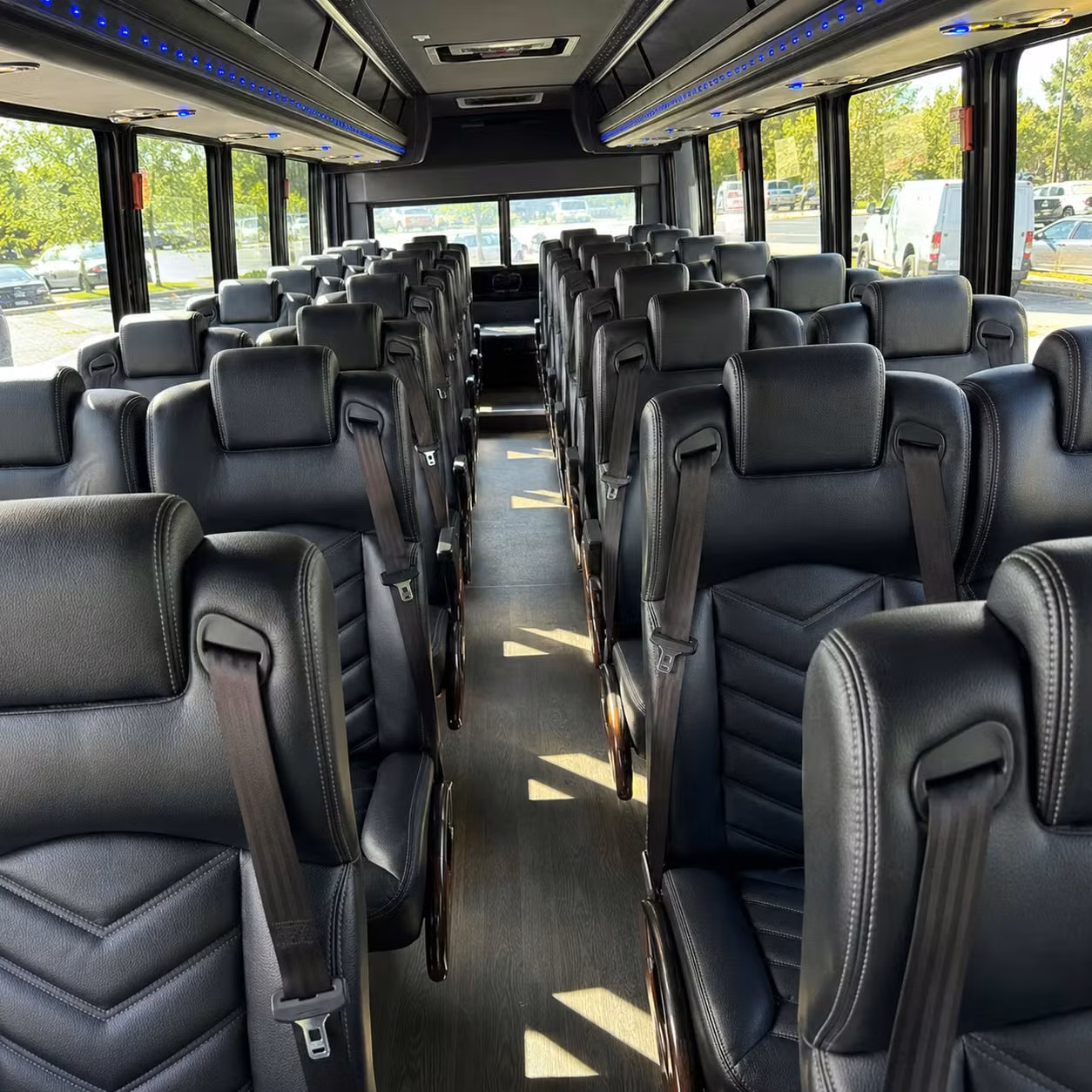 25 passenger minibus inside