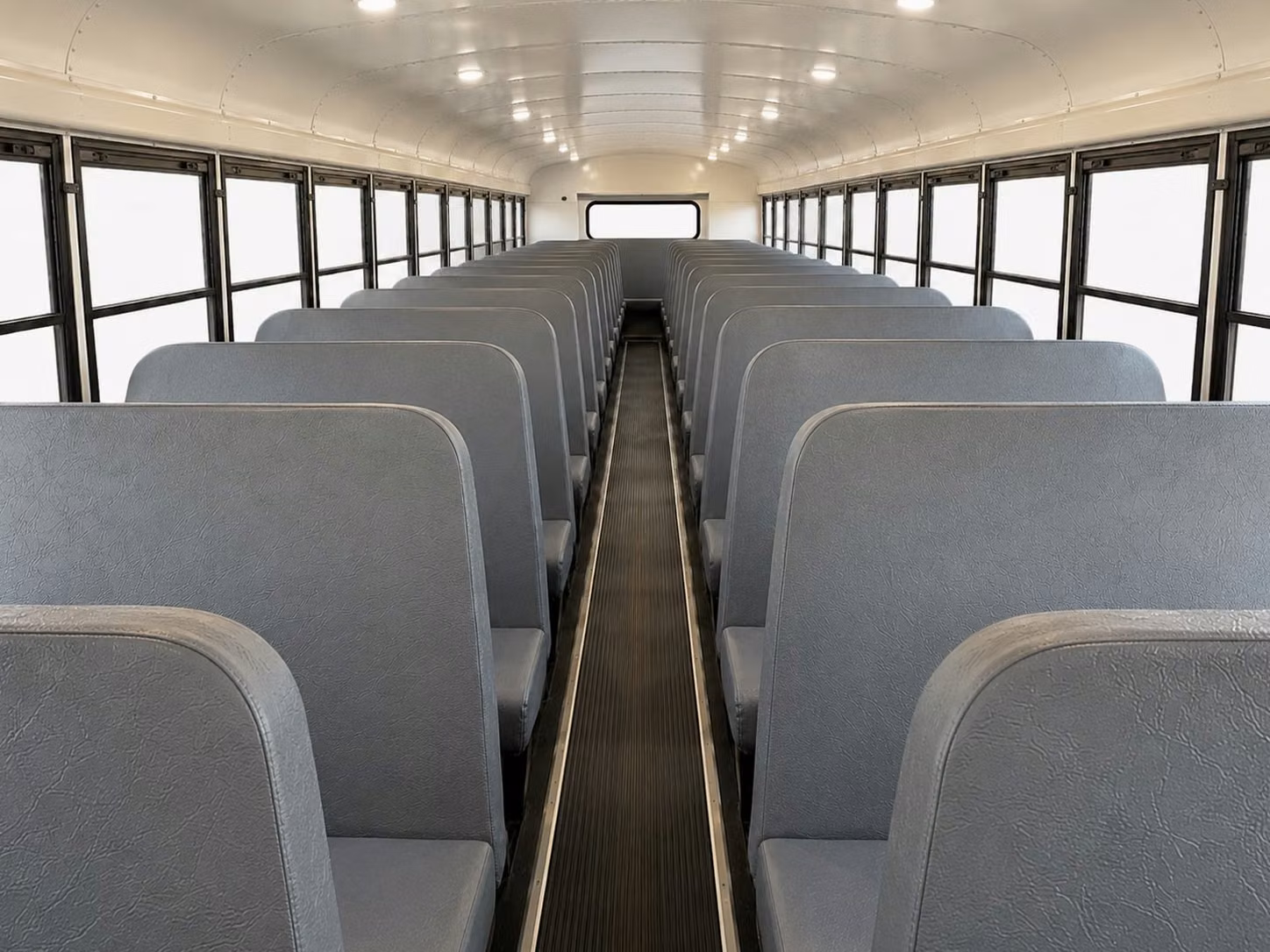 school bus inside